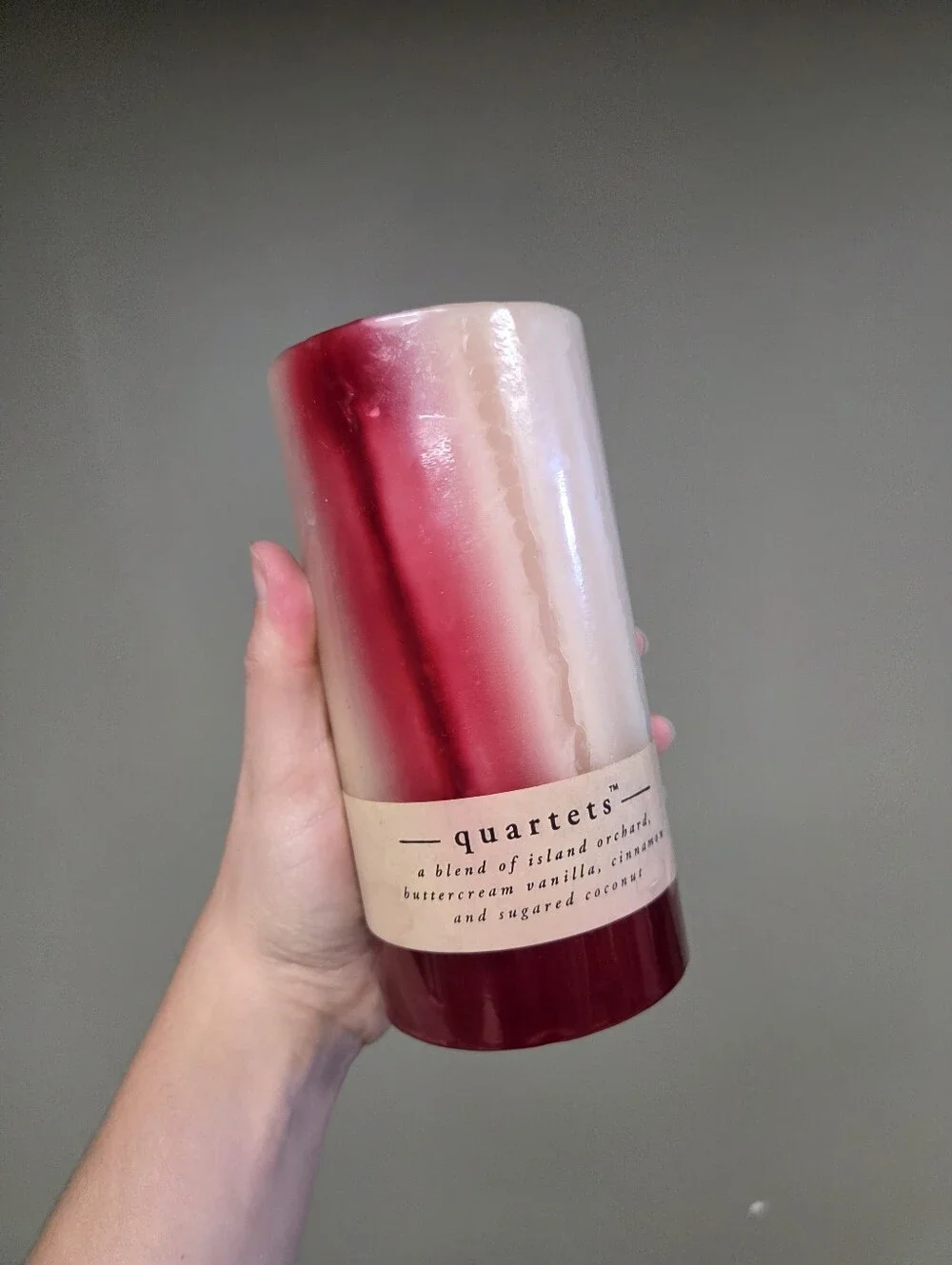 NWT Pier 1 Imports Quartets Pillar Candle 6